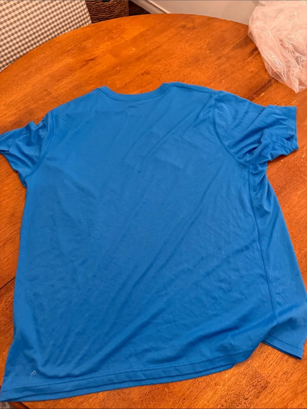 Nike Blue Short-Sleeve Dri-FIT Tee with Red Graphic